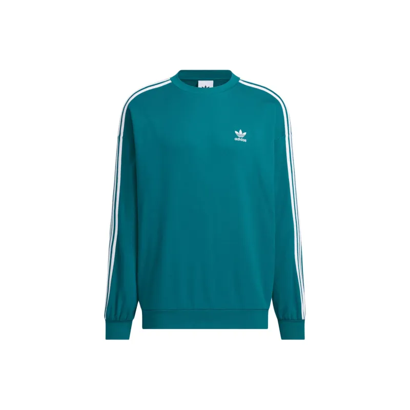 Adidas Originals FW24 ADICOLOR OVERSIZE CREW Sweatshirt Men's Remnant Duck Blue-0