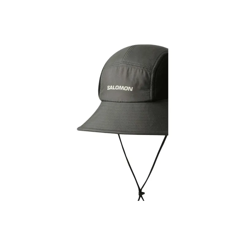 SALOMON Recycled Polyester Bucket Hats Unisex Gray-2