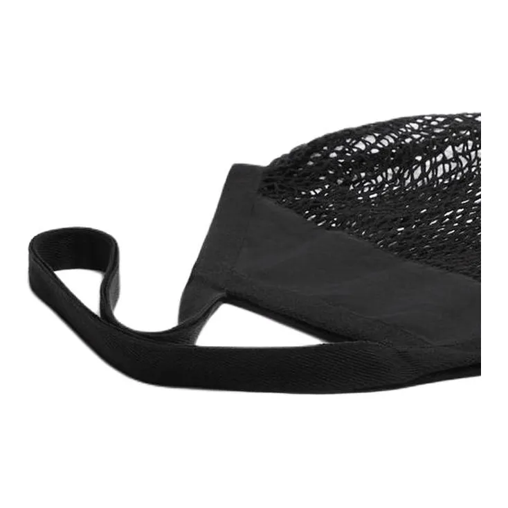 ZARA Cotton Mesh Bag Shoulder Bag Handbag Regular Men's Black-4