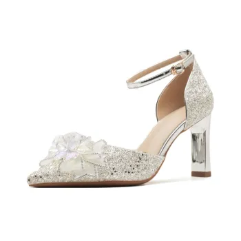 Zomila Slim Heel High Heels Women's Silver