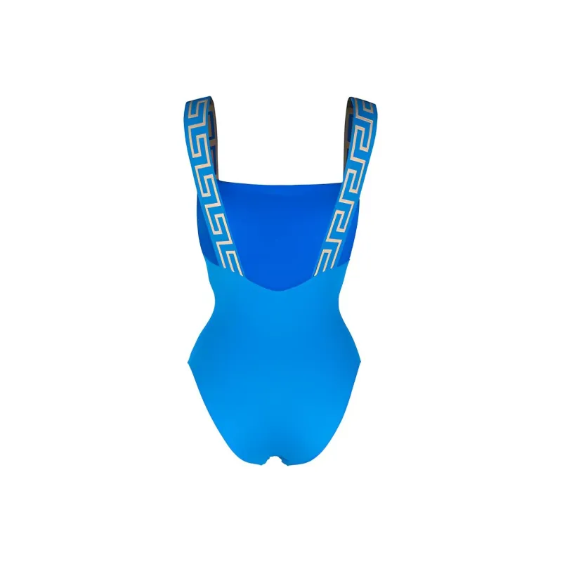 VERSACE Greca Border One Piece Swimsuit 'Turquoise'-1