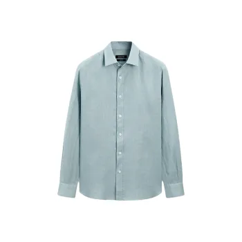 Massimo Dutti Shirt Men's Light Green
