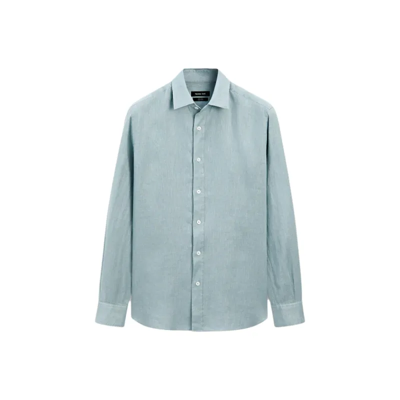 Massimo Dutti Shirt Men's Light Green-0