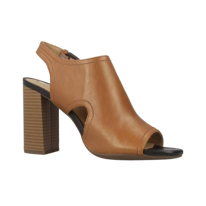 GEOX Audalies One Strap Sandals Women's Brown-3