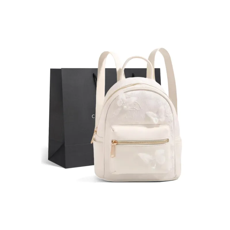 CLEVER& KETCH PU Backpack Regular Women's White/Pink-4