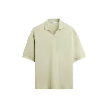ZARA Polo Shirt Men's Light Green