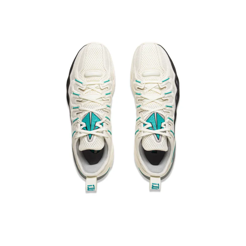 LiNing Buckets Cushioning, Slip Resistant, And Breathable Low Top Basketball Shoes Men's Ivory-3
