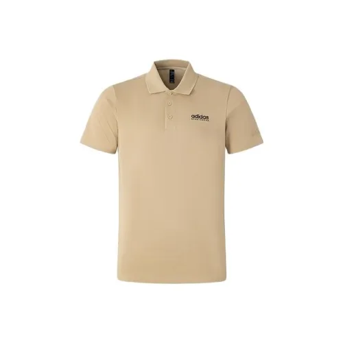 Adidas Polo Shirt Men's Grassland Brown