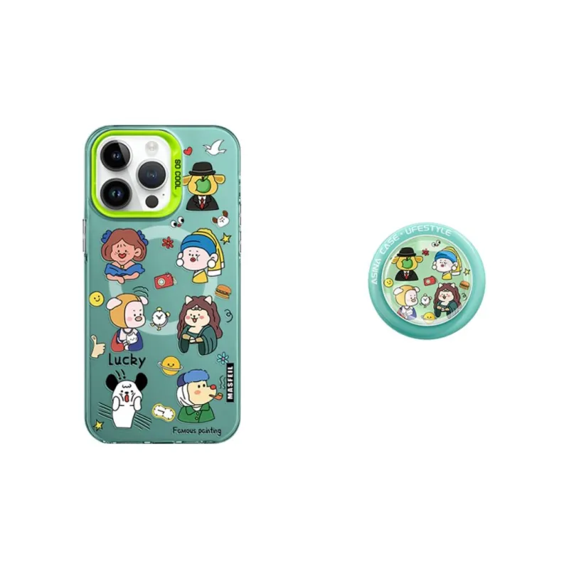 Marsfield Acrylic Material Magnetic Case Abstract Famous Painting Phone Cases Compatibility Apple 16/15/14 Pro/Pro Max-6