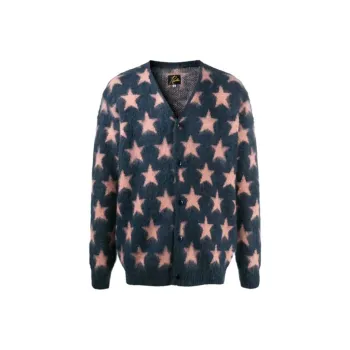 Needles Sweaters Men Blue
