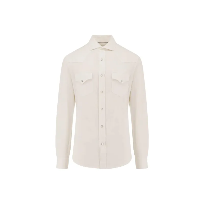 Brunello Cucinelli Long sleeve Polo Shirt-0