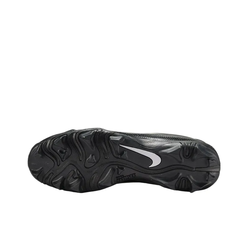 Nike Alpha Menace 4 Cushioning Abrasion Resistant Breathable Soccer Shoes Unisex Black White-4