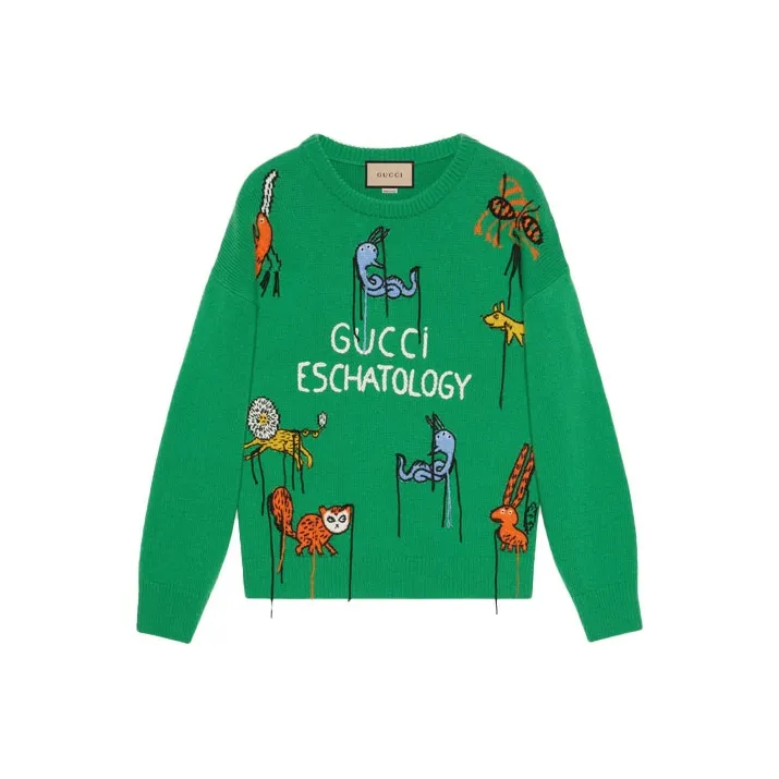 GUCCI x Freya Hartas FW21 Sweater Men's Green-0