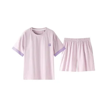 ZAO FU NIAO Pajama Set Women's Morning Glory Purple