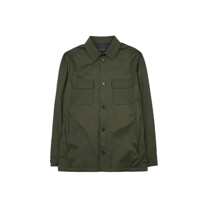 Loro Piana Shirt Men's Army Green-0