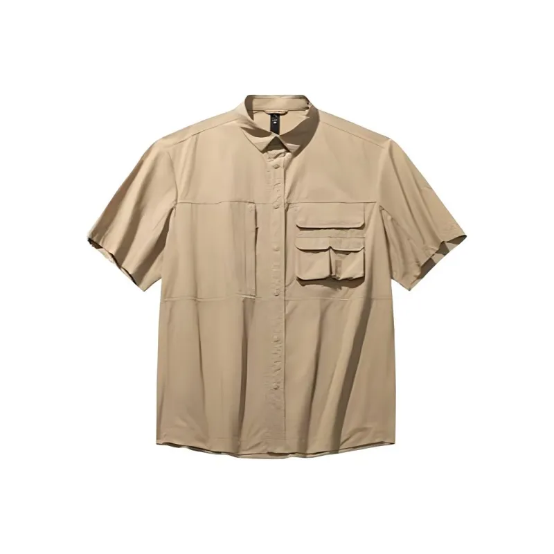CHAOJIANTA Shirt Men's Dark Linen-0