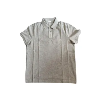 Moncler Polo Shirts Men Gray
