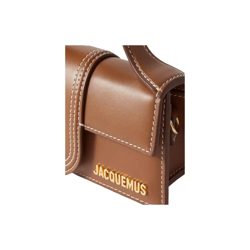 Jacquemus Cow Leather One Shoulder Handbag Women's Tan-2