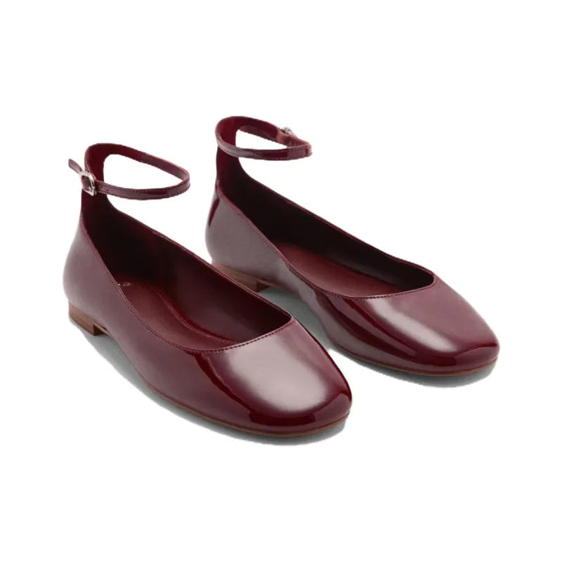 MANGO Ballet Flats Casual Single Shoes Women's-2