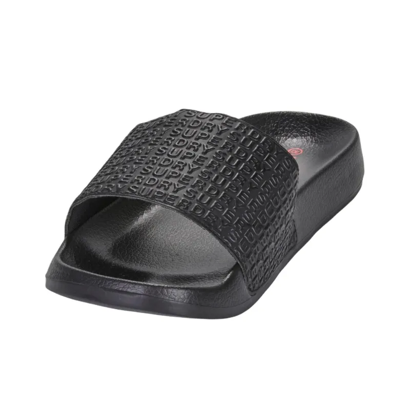 SUPERDRY Abrasion Resistant Slide Slippers Men's Black-2