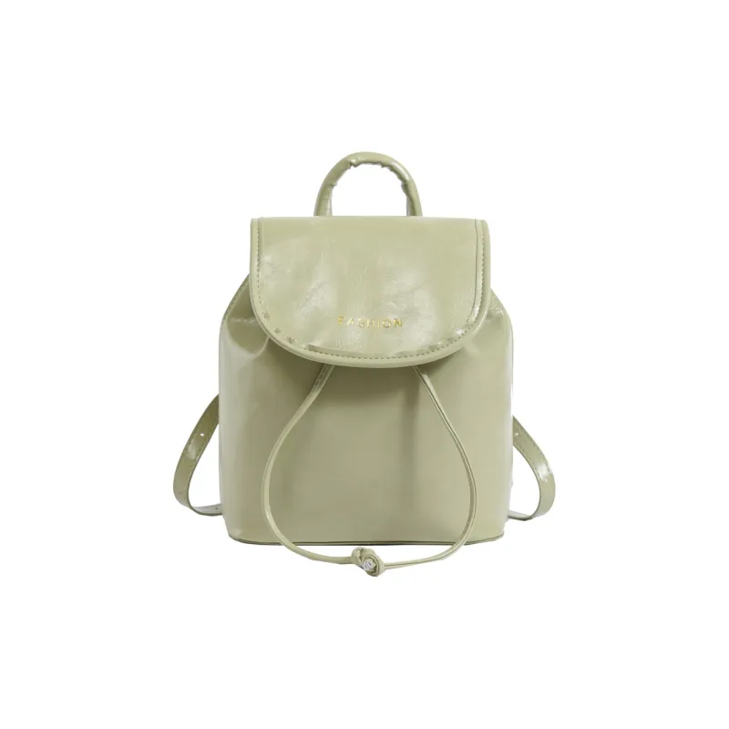 SEVENMOONS PU Backpack Regular Unisex Ecru/Black/Light Brown/Green-9