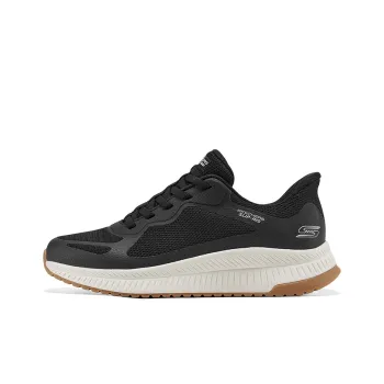 Skechers BOBS SQUAD 4 Hands Free Slip on Shoes Anti Slip Wear Resistant Low Top Casual Shoes Men's Black