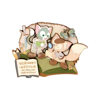 Disney Duffy And Friends Little Classroom Collection LinaBell And Gelatoni Shanghai Disney Badges