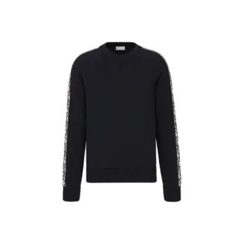 DIOR Quarterly New Products Sweaters Men Marine Blue