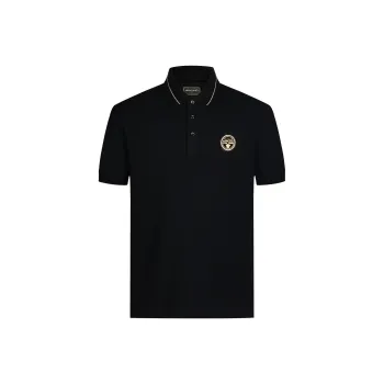MANGANO Little Bee Series SS24 Polo Shirt Men's Black