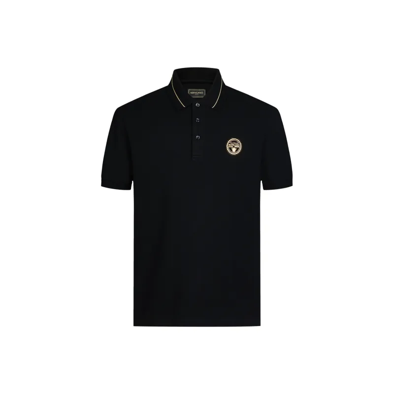 MANGANO Little Bee Series SS24 Polo Shirt Men's Black-0