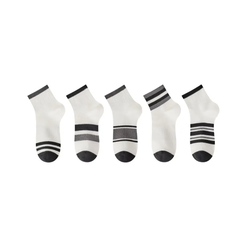 FAIRWHALE Ankle Socks Unisex 5 Pack-0