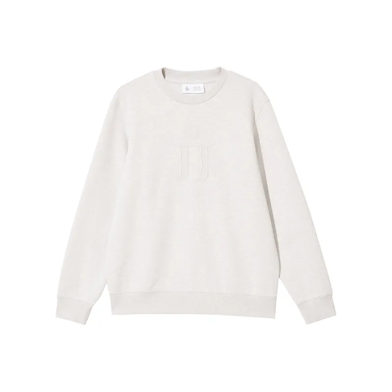 JACK JONES· Sweatshirt Men's Stone Gray Heather Gray-0