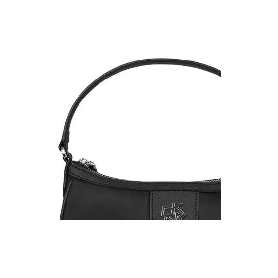 DKNY Leather Shoulder Bag Handbags Women's Black-4