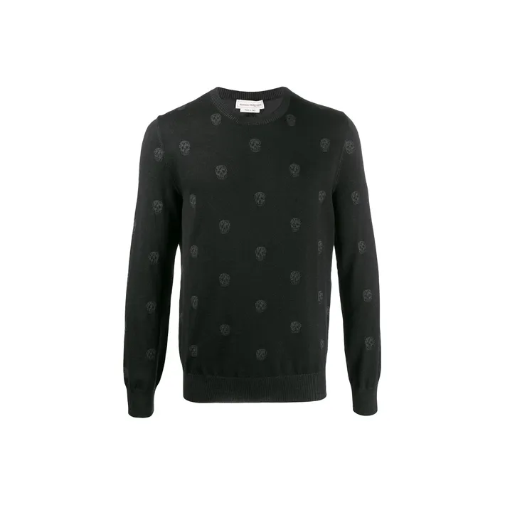 Alexander McQueen Skull Jacquard Pullover-0
