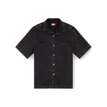 DIESEL D Paroshort Short sleeved Denim Shirt