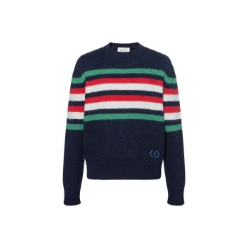 GUCCI GG detail Striped Jumper