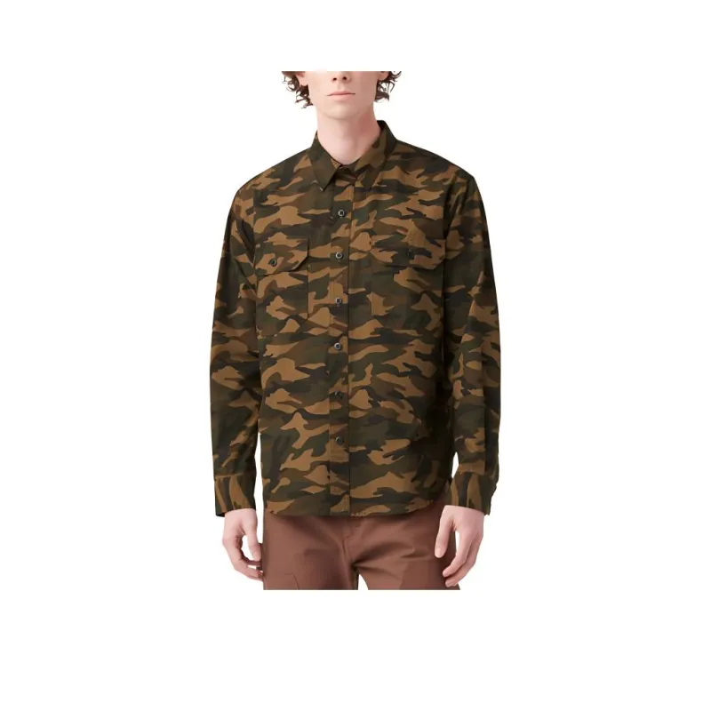 Dickies Shirt Men's Brown Camouflage-0