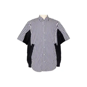 Sacai Shirts Men Marine Blue