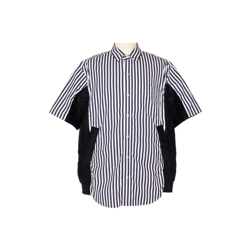 Sacai Shirts Men Marine Blue-0