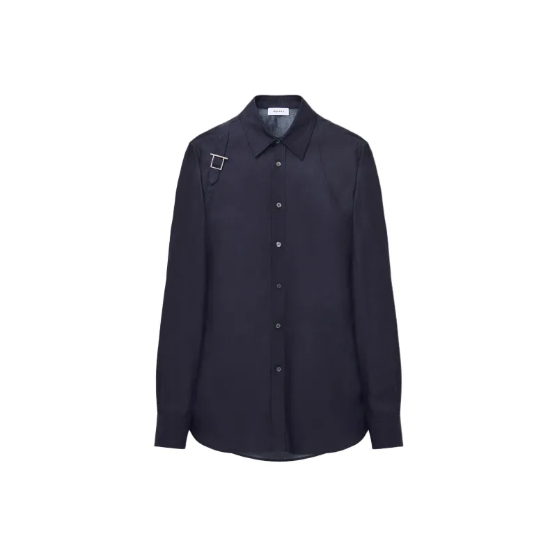 Alexander McQueen T Bar Shirt Men's Indigo-0
