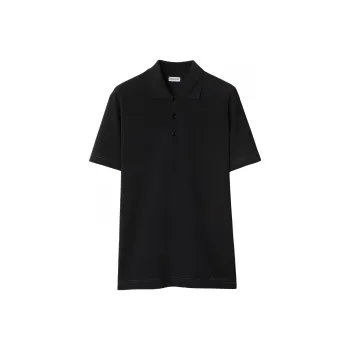 Burberry Logo embroidered Cotton Polo Shirt