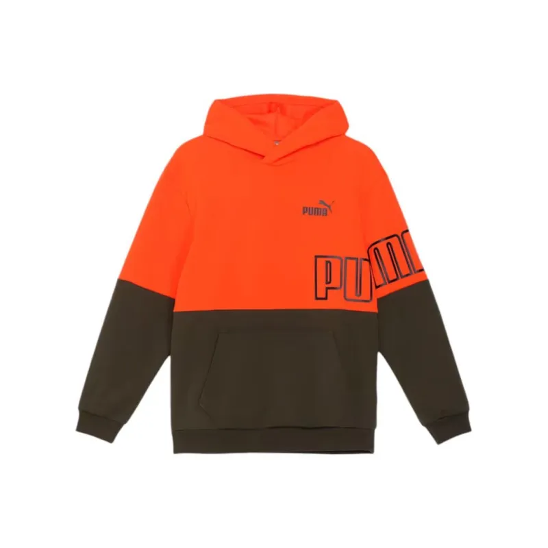 PUMA Power MXhoodie Sweatshirt Men's Orange-0
