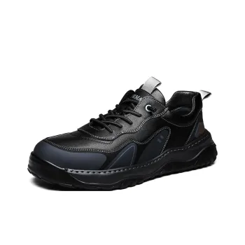 HD Cushioning, Slip Resistant, Abrasion Resistant, Lightweight Coverage Low Top Casual Shoes Men's Black