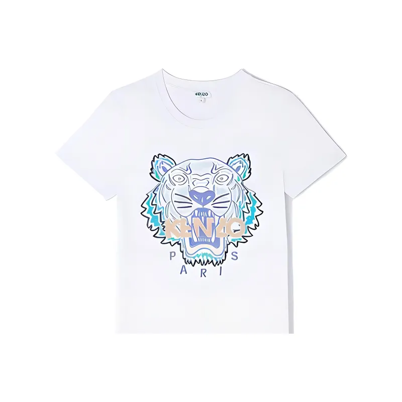 KENZO Short Sleeved Dresses Women's White-4