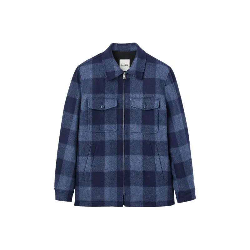 Sandro Shirts Men Blue-0