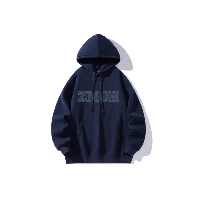 ZMOH Fleece Lined Hoodie Unisex Couple's-12