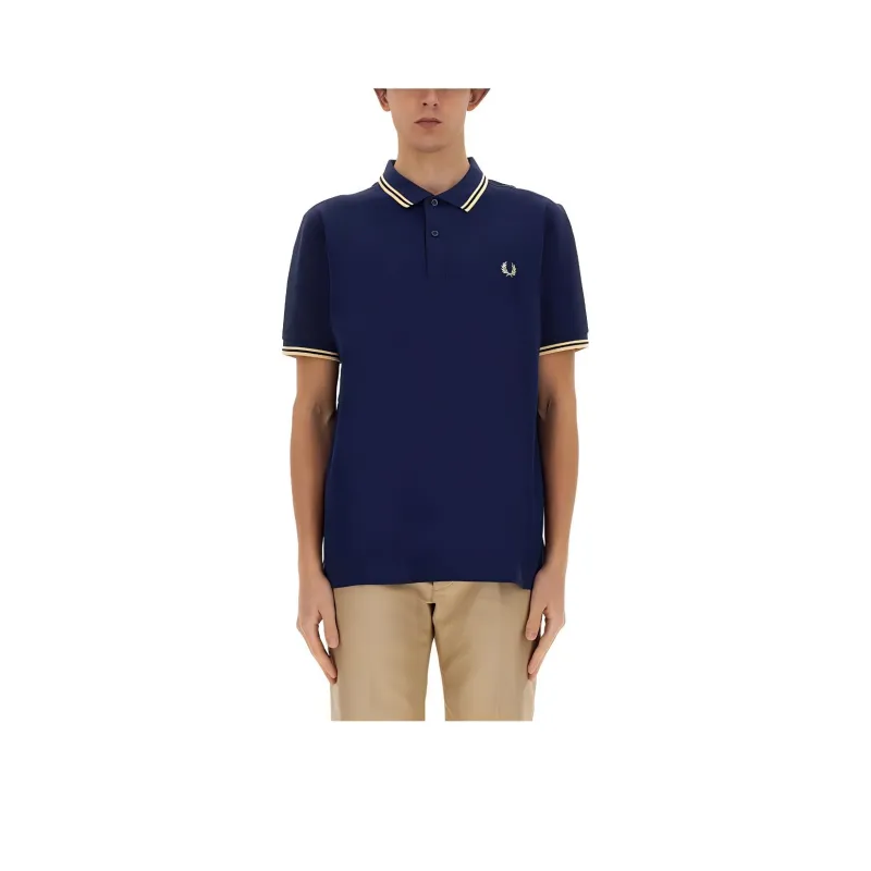 FRED PERRY Polo Shirt Men's Blue-2