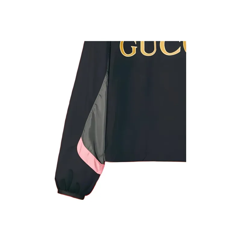 Palace X GUCCI Nylon Patches Track Jacket Black-1