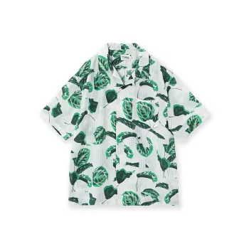 KORAKUBLUE Shirt Unisex Green Stripe White