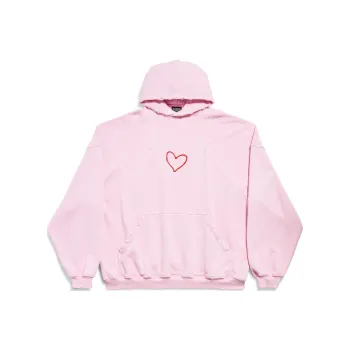 Balenciaga Sweatshirt Loose Fit Unisex Light Pink